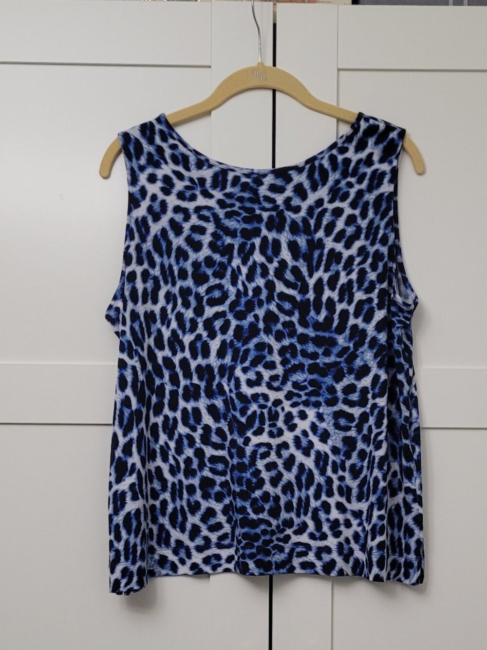 Investments 2Pc Cobalt Blue/ Black Leopard Print Tank PL